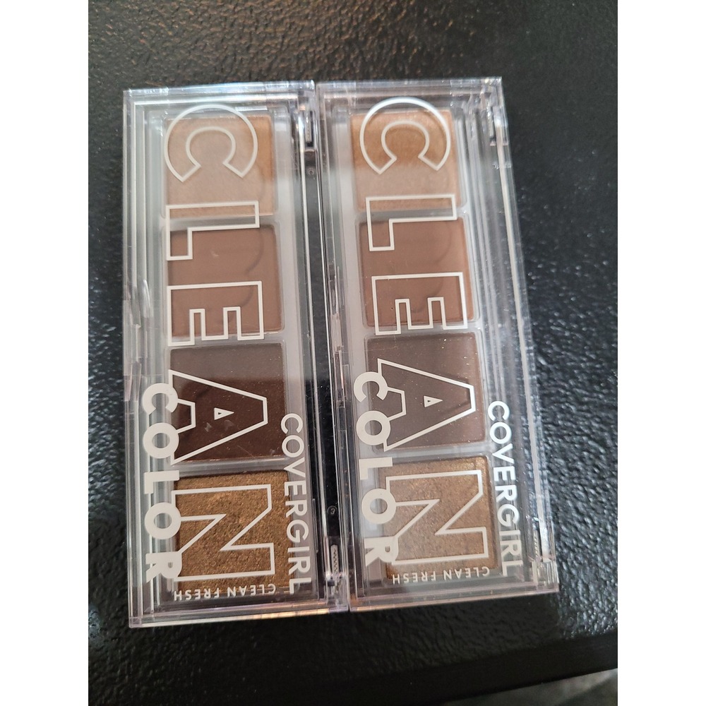 Covergirl Clean Fresh Eyeshadow Women 2-Pack 262 Golden Toffee NEW Vegan Brown‎